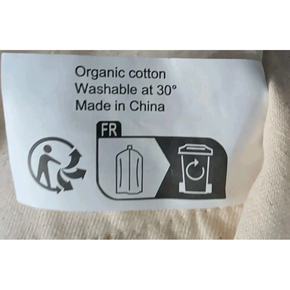 ZADIG & VOLTAIRE Folding Garmet Bag Zip Handles Organc Cotton for Suits Dresses